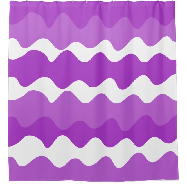 Purple and white horizontal waves pattern  (Front)