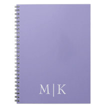 Purple and White | Modern Monogram