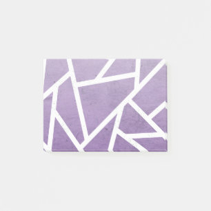 Purple and white mosaic pattern post-it notes