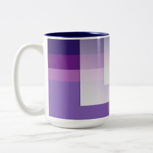 Purple and white Mug