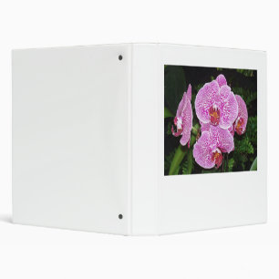 Purple and White Orchid Binder
