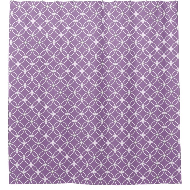 Purple and White Overlapping Circles Pattern (Front)