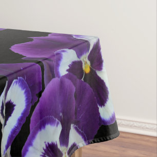 Purple And White Pansies, Tablecloth