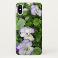 purple and white pansy plant