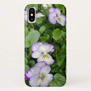 purple and white pansy plant Case-Mate iPhone case