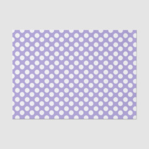 Purple and White Polka Dot Tissue Paper