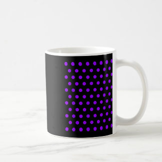 Purple And White Polka Dots T Shirt Coffee Mug