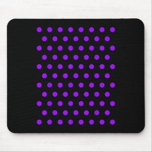 Purple And White Polka Dots T Shirt  Mouse Pad
