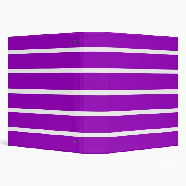 Purple and White Stripes Design Binder (Background)