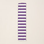 Purple and White Stripes Scarf<br><div class="desc">Abstract digital art of purple and white stripes</div>