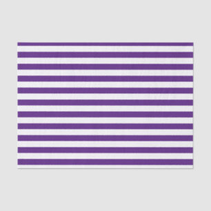 Purple and White Stripes Tissue Paper