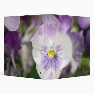 Purple and White Violas by Shirley Taylor Binder