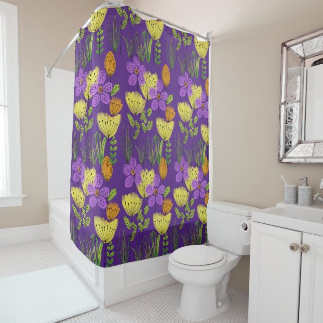 Purple and yellow flowers (In Situ)