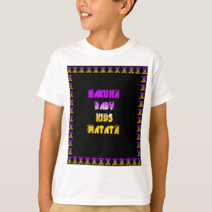 Purple and Yellow Hakuna Matata Baby Kids Gifts a T-Shirt
