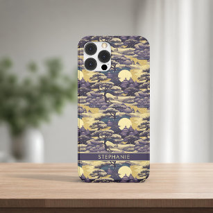 Purple and Yellow Japanese Scenery Case-Mate iPhone 14 Plus Case