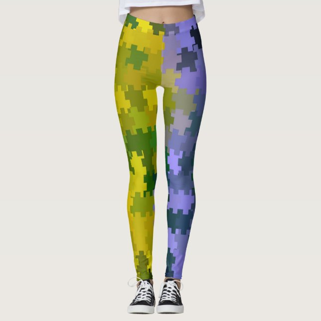Purple and Yellow Leggings (Front)