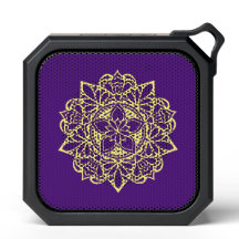 Purple and Yellow Mandala Bluetooth Speaker