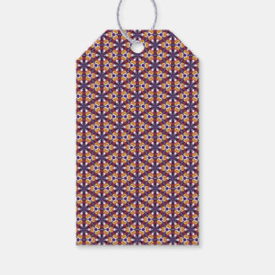 Purple and Yellow Pattern Elegant Vintage Gift Tags