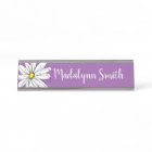 Purple and Yellow Whimsical Daisy Custom Text