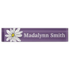 Purple and Yellow Whimsical Daisy Custom Text
