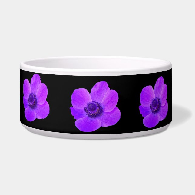 Purple Anemone Dog Bowl (Front)