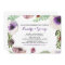 Purple Anemone Floral Engagement Party Invitation