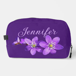 Purple Anemones Name Dark Purple Dopp Kit