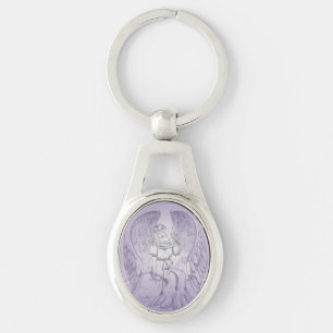 Purple Angel Keychain