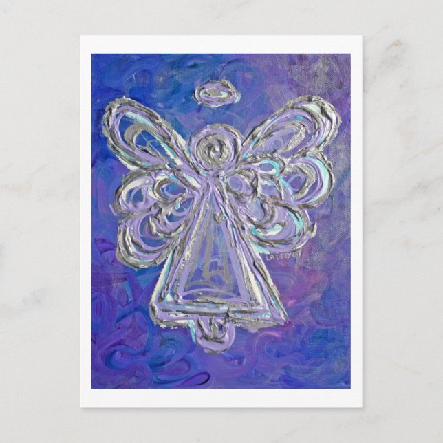 Purple Angel Postcard (Front)