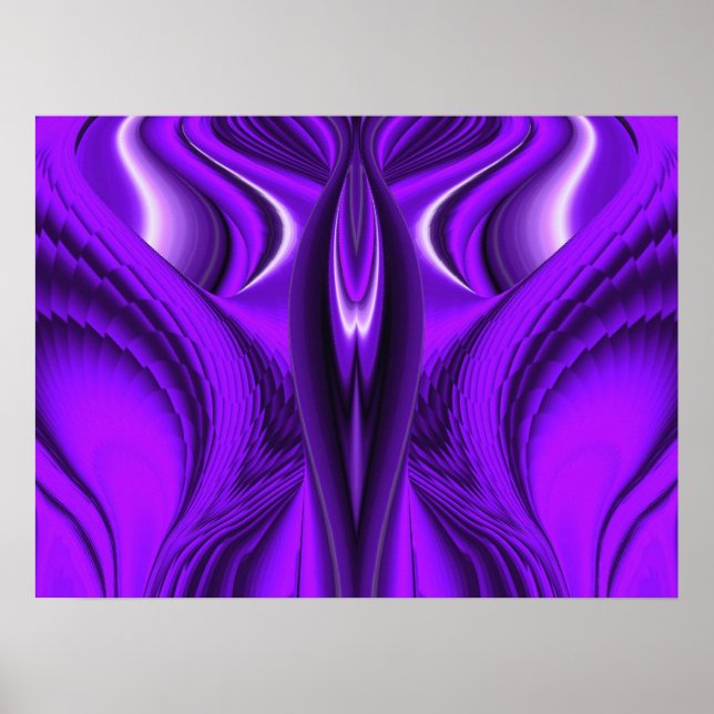 Purple Angel Wings Poster (Front)