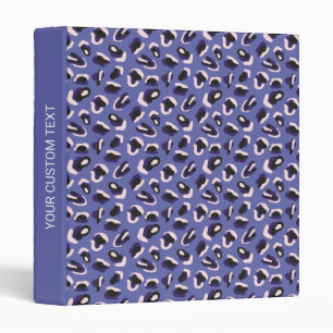 Purple Animal Print Binder