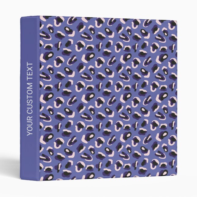 Purple Animal Print Binder (Front/Spine)