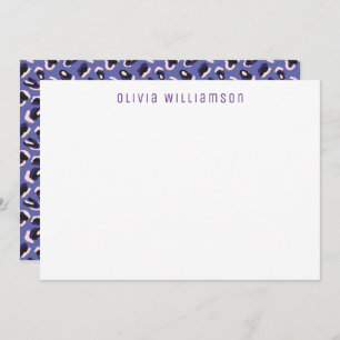 Purple Animal Print  pattern Card
