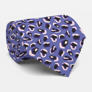 Purple Animal Print Pattern Tie