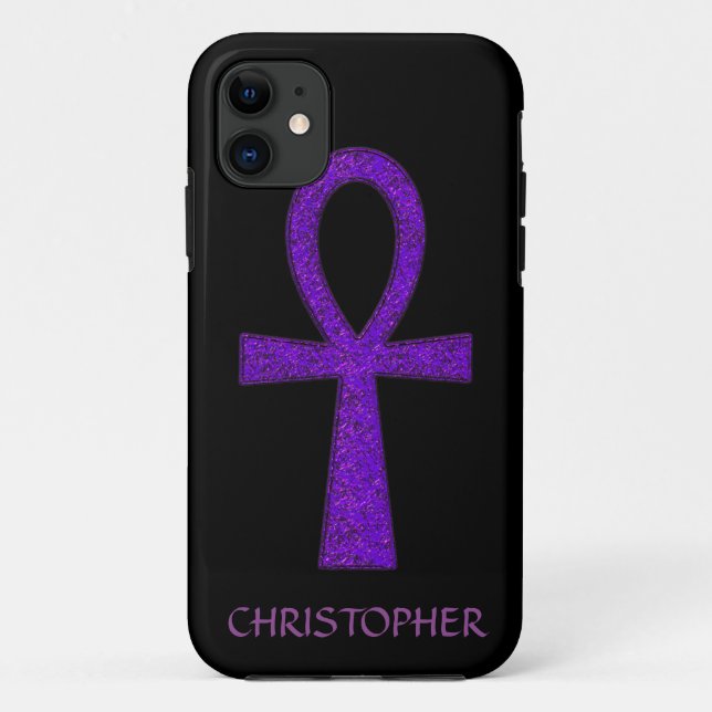 Purple Ankh iPhone 5 Case (Back)