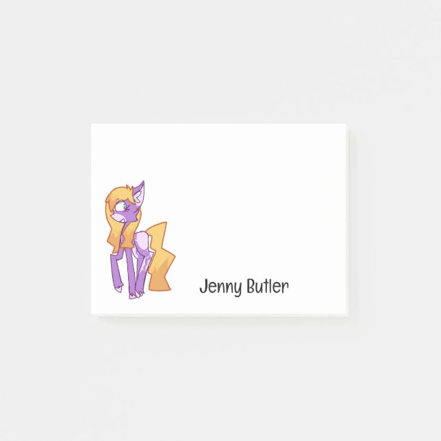 Purple Anthro Pony  Post-it Notes (Front)