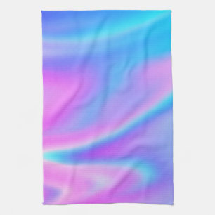 PURPLE & AQUA BLUE KITCHEN TOWEL! KITCHEN TOWEL