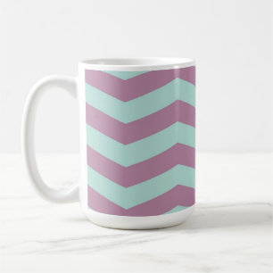 Purple/Aqua Chevron Mug