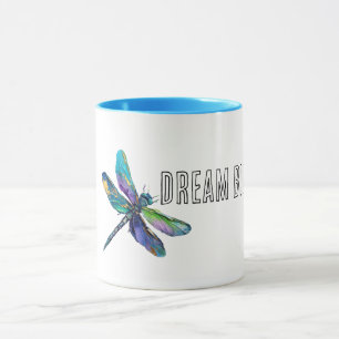 Purple Aqua Dragonfly Dream Mug