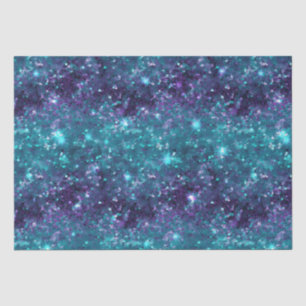 Purple Aqua Mermaid Sparkle Tissue Paper