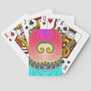 Purple Aqua Red Green Design  ~ Original Playing Cards