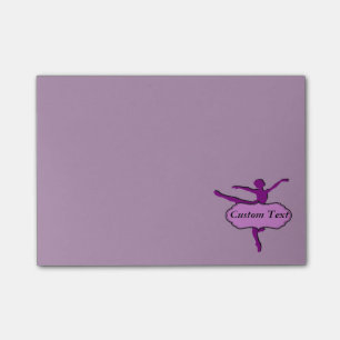 Purple Arabesque Ballet Post-it Notes
