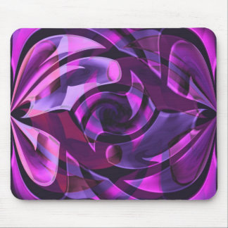 Purple arabesques mouse pad