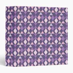 Purple Arabic Geometric Pattern Binder