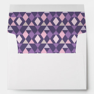 Purple Arabic Geometric Pattern Envelopes