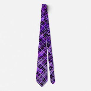 Purple argyle on Black Tie