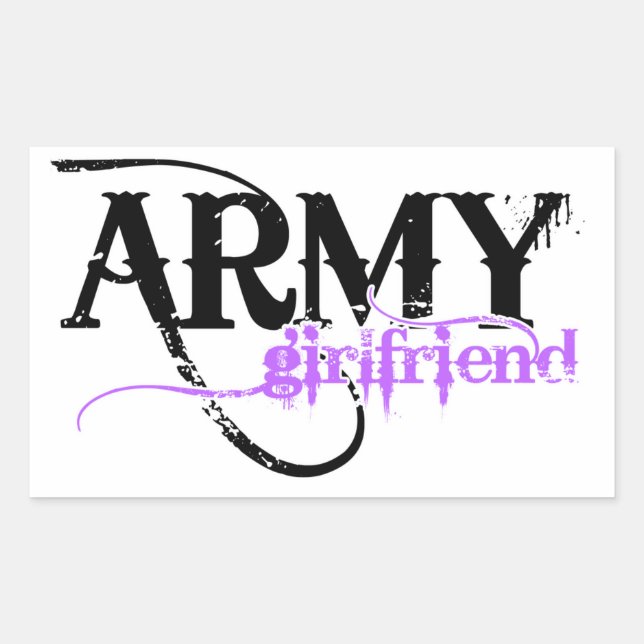 Purple Army Girlfriend Sticker (Front)