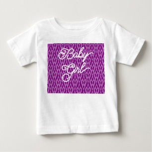 Purple Art Deco Flowerbeds  Baby T-Shirt