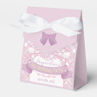 Purple Art Nouveau Princess Birthday Favor Box