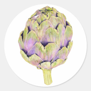 Purple Artichoke Sticker
